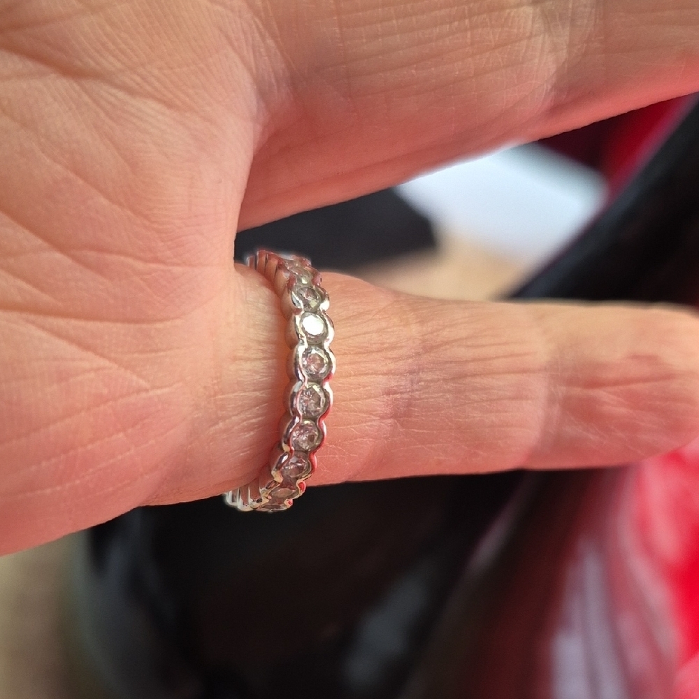 Tocara Sterling Silver DiAmi Eternity Ring (J78) - Picture 2 of 4